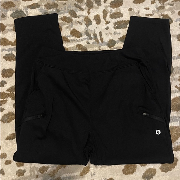 Santiny Women’s Black High Waist Stretch 7/8 Ankle Golf / Athletic Pants - Picture 11 of 13